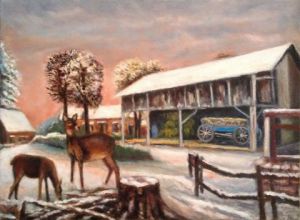 Peinture de casc art: Passe l'hiver...