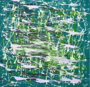 Peinture de Guillemette LEFEVRE: couleurs bassin