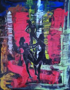 Oeuvre de chriS: Danseuses de rue