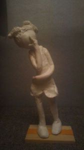 Sculpture de Carole Dumas: Et si je tombe...