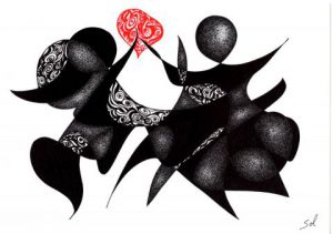 Dessin de Sol: Ourashima amoureux