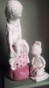 Sculpture de Carole Dumas: Jeux d'enfant