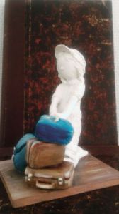 Sculpture de Carole Dumas: Cette fois,elle part...