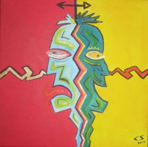Peinture de Christophe Saeland: Double Face