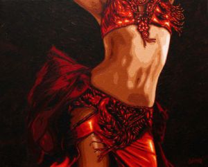 Peinture de guionie jean: Exotic Dancing