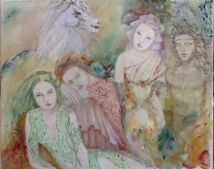 Peinture de Electre: La fête des vendanges