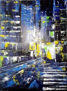 Peinture de marie jose Rodrigues corrion : apres la pluie 