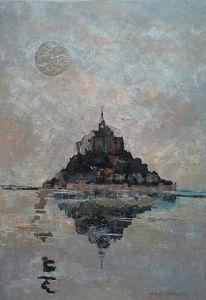 Peinture de Meryl QUIGUER: Moonshine...sur le Mont