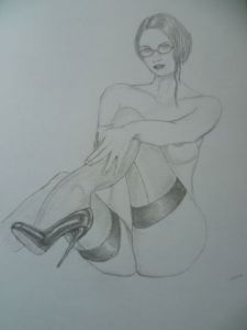 Dessin de david-s: les bas nylon