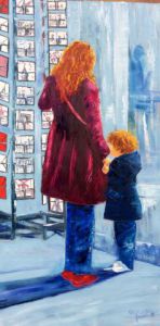 Peinture de Chantal  Urquiza: Souvenir :SOLEIL SUR PARIS 