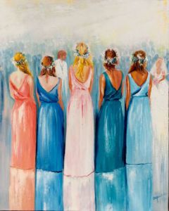 Peinture de Chantal  Urquiza: COULEURS D UN INSTANT MAGIQUE 