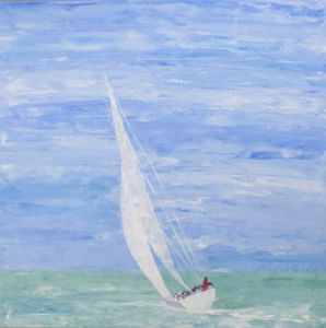Peinture de valerie jouve: voilier 1