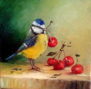 Peinture de chrispaint-flowers: Le voleur de cerises