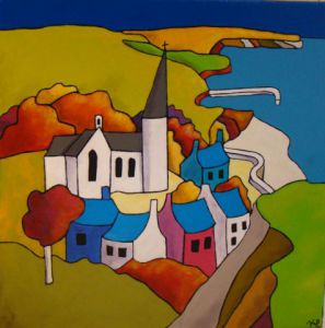 Peinture de fabinonzoli: baie de Morlaix