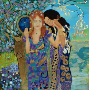 Peinture de CONY SHESSON: Mlle Cécile, l'Amitié