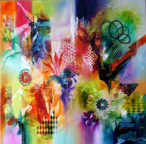 Peinture de Sophie SIROT: Paradis tropical