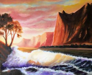 Peinture de Francis BOCQUET: Contre jour