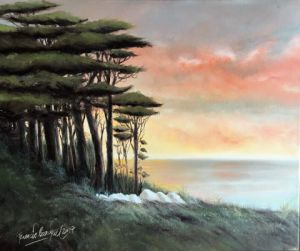 Peinture de Francis BOCQUET: Côte d'Azur