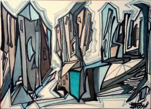 Peinture de JACQUELINE SARAH UZAN: LES FENETRES