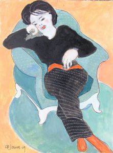 Peinture de DENISE JOUVE: la sieste