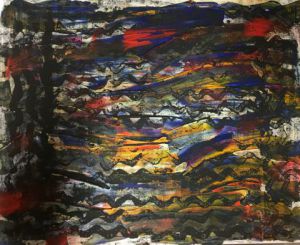 Peinture de Geritzen: Variation of sadness 