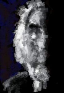 Art_numerique de Jacky Patin: La dame aux cheveux blancs... 