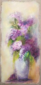 Peinture de MARTINE GREGOIRE: BOUQUET LILAS