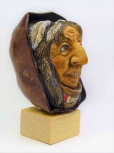 Sculpture de Gerard Arene: L'Amérindien