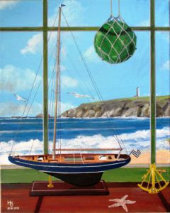 Peinture de Henri SACCHI: Véranda bretonne