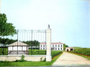 Peinture de Henri SACCHI: Médoc