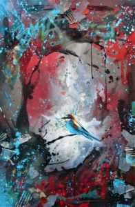 Peinture de antu: Guêpier d’Europe, second souffle