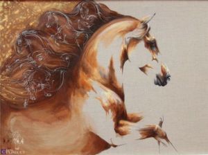 Peinture de laetitia PLINGUET: Crinières