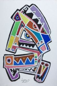 Peinture de Jean-Charles Leparc: Sans titre