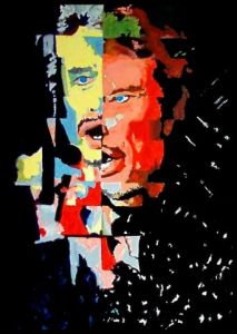 Peinture de KARPEG : Monsieur JOHNNY and Mister SMET 