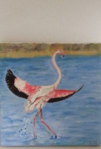 Peinture de LUCIE2: FLAMAND ROSE