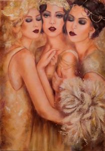 Peinture de MARTINE GREGOIRE: AMBIANCE RÉTRO