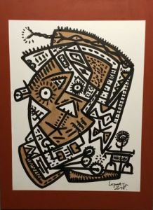 Peinture de Jean-Charles Leparc: Sans titre