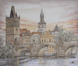Oeuvre de VISNA: PRAHA - CHARLES'S BRIDGE
