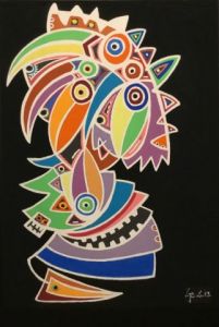 Peinture de Jean-Charles Leparc: Sans titre