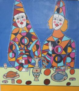 Peinture de ANTOINE MELLADO: Le banquet 7.