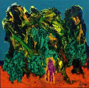 Peinture de Christian St Marc: Artefact 