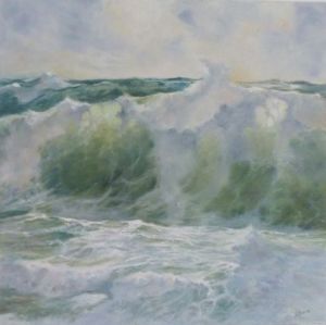 Peinture de Chantal Eberle: Danse avec le ciel (petit format)