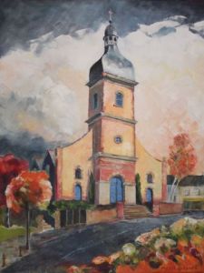 Peinture de Meryl QUIGUER: Soirée d'automne