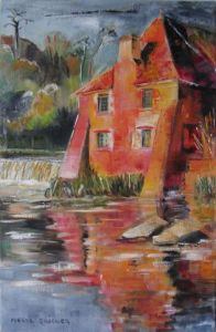 Peinture de Meryl QUIGUER: Moulin du Boël