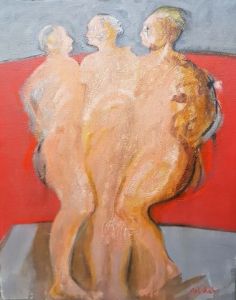 Peinture de Valdet: Les trois grâces