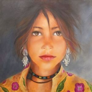 Peinture de MARTINE GREGOIRE: LA PETITE GITANE