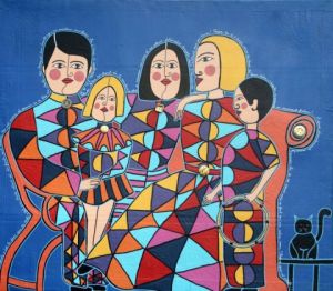 Peinture de ANTOINE MELLADO: Portrait de famille 6