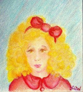 Peinture de JACQUELINE SARAH UZAN: LA PETITE FILLE SAGE