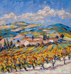 Peinture de francis JALIBERT: Côtes du roussillon