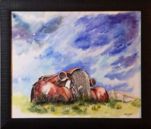 Peinture de Emmanuelle CHOCHILLON-SILVESTRE: La vieille américaine